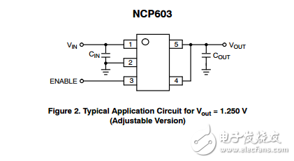 300毫安高性能CMOS LDO稳压器启用和增强ESD保护NCP603SN330T1G
