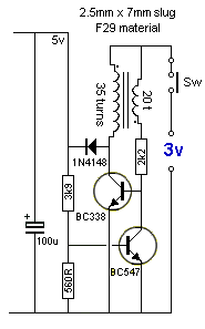 简易3V转5V电源电路图