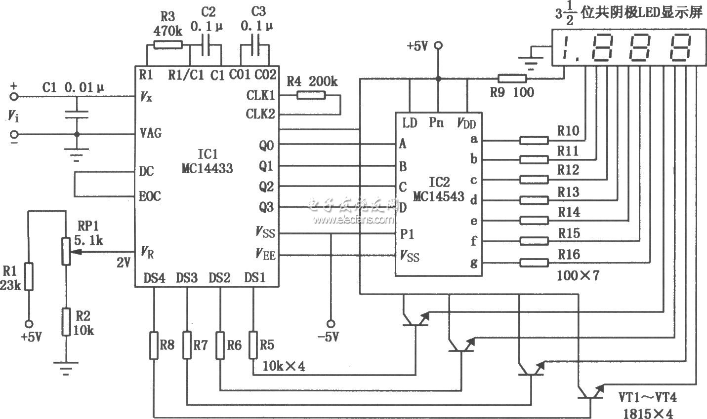 mc14433数字电压表图片