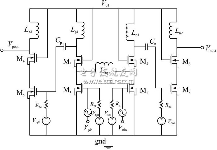 图2 两级A类放大电路结构示意图