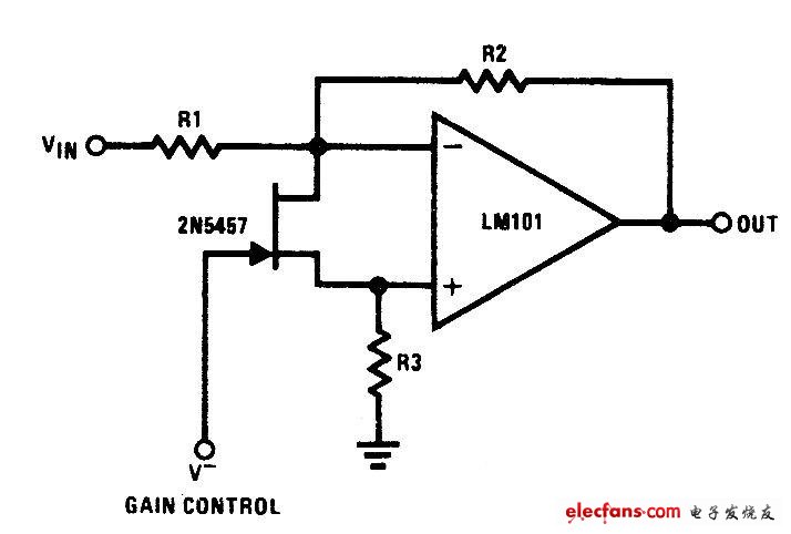 2N5457构成的压控增益电路