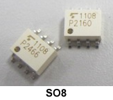 保证在 125 度条件下运行的 3.3V/5V驱动高速逻辑IC耦合器产品照片: TLP2466, TLP2160.