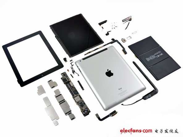 最新苹果ipad 3拆解：高通、博通、三星包揽芯片