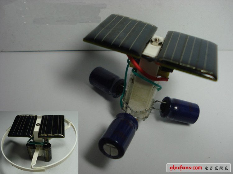 牛人造太阳能卫星机器人，光能陀螺式运动