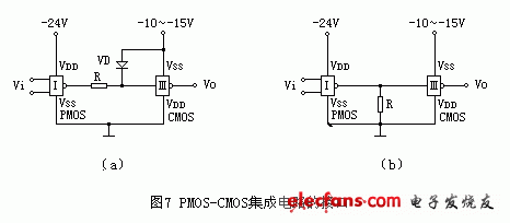 PMOS-CMOS集成电路的接口