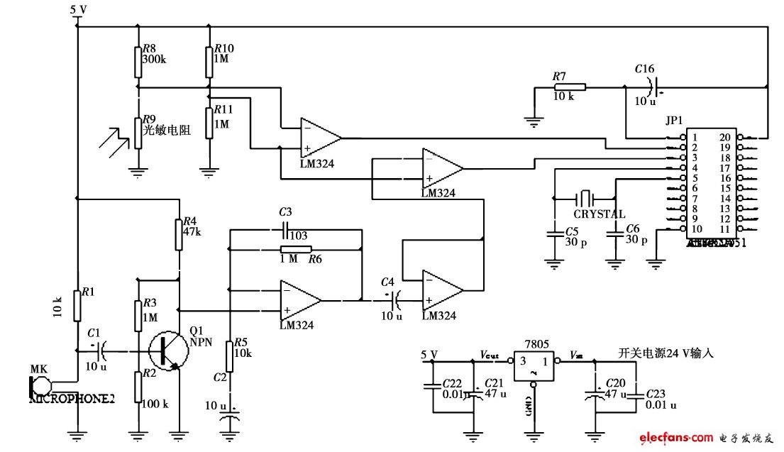 图4 智能控制器电路图
