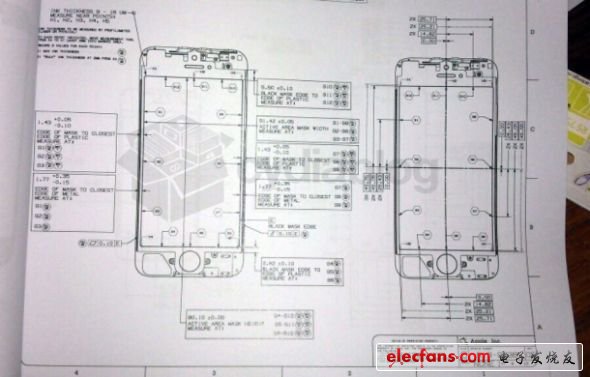 疑似iPhone 5设计图曝光：配4英寸屏