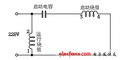 电容运转型接线电路