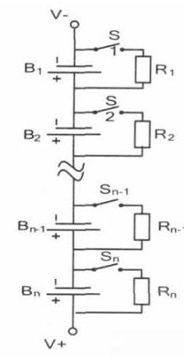 图1 电阻放电均衡电路结构图