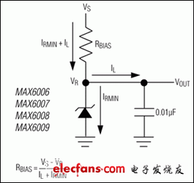 MAX6006，MAX6007，MAX6008，MAX6009：典型工作电路