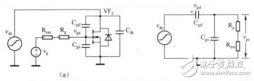 这一阶段的等效电路如下图（a）和下图（b）所示，同时可以认为VF2的栅极电压为O.