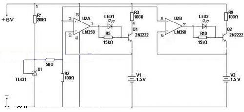 lm358碱性<b>电池</b><b>充电器</b><b>电路图</b>
