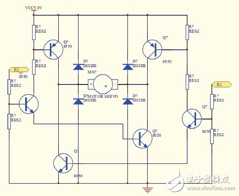 图2 电机驱动电路原理图
