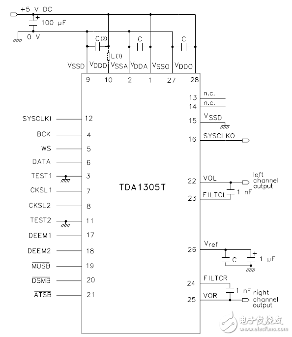 tda1305应用电路图
