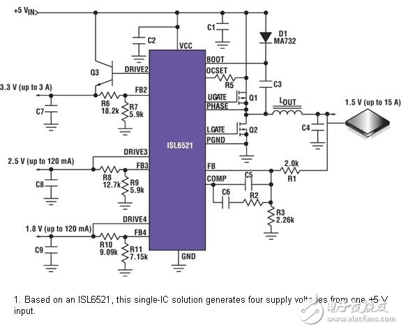 产生FPGA所需低电压电路设计
