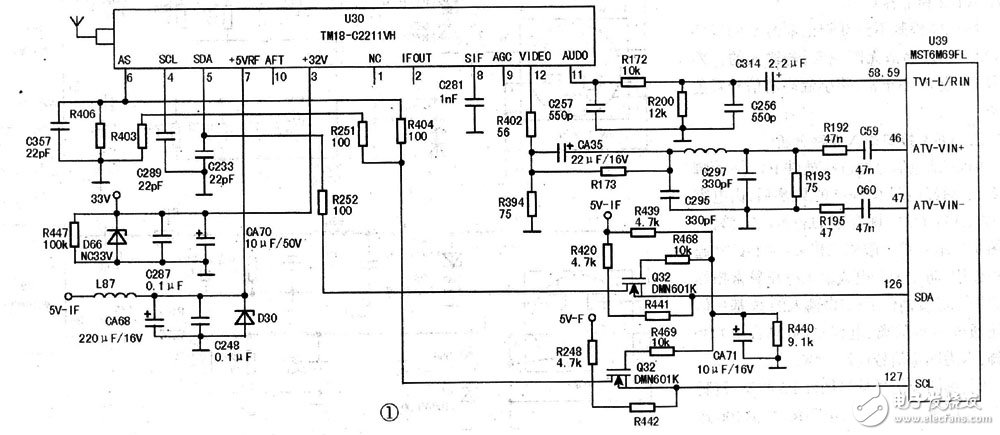 液晶信号板电路设计与原理详解TOP9 —电路图天天读（113）
