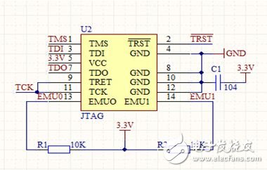 图3 JTAG电路设计