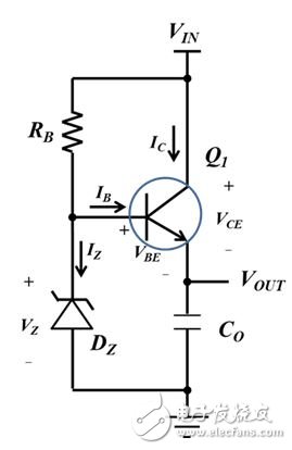 图1：简单的串联稳压器。