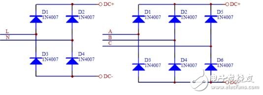 最简单的单相桥式整流三相桥式整流和三相逆变电路方便作为基础学