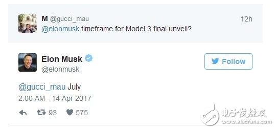 “钢铁侠”马斯克发话：特斯拉Model 3最终版将在7月发布！