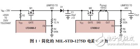 MIL-STD-1275D标准的浪涌抑制器