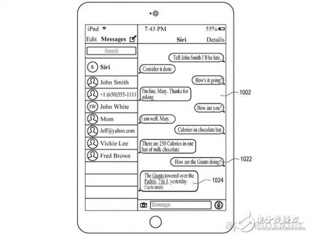 苹果新专利曝光:Siri将与iMessage整合带来更好的用户体验