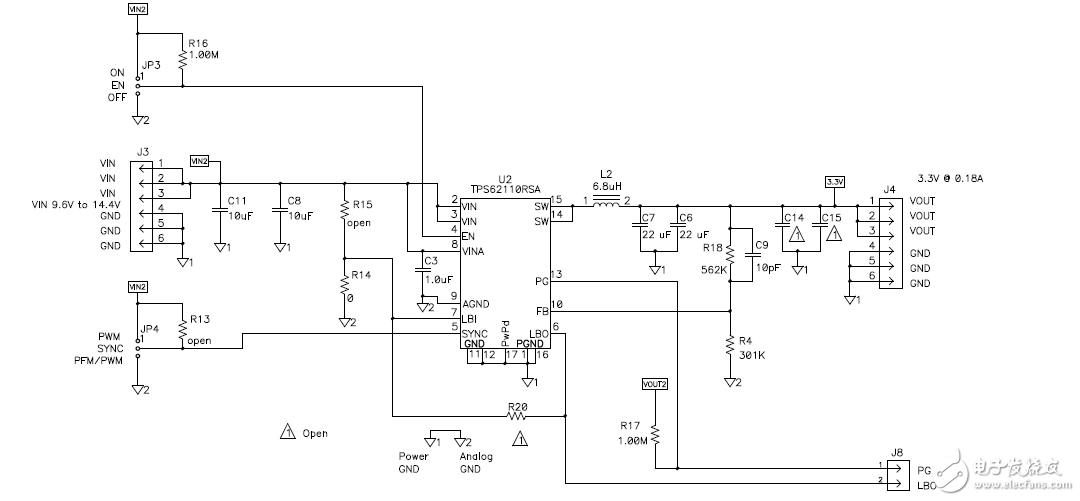 12vindm643x电源采用集成FET的直流-直流转换器和LDO
