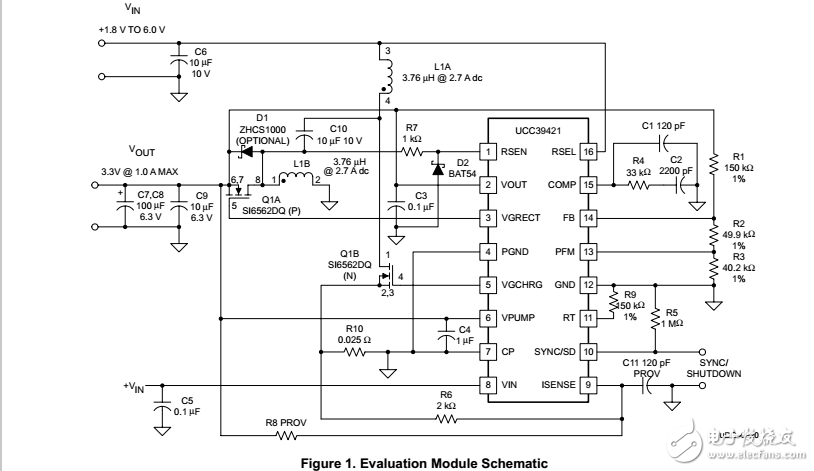 UCC39421-3.3V单端初级绕组电感变换器评估板