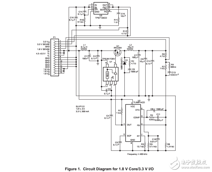 TMS320C62x/67x电源解决方案:使用tl5001a/DSP和TPS7133