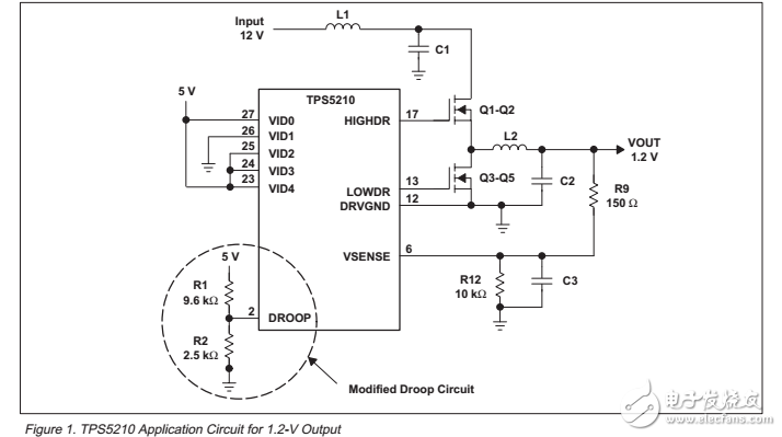 直流-直流转换器从12V派生1.2V的应用简介