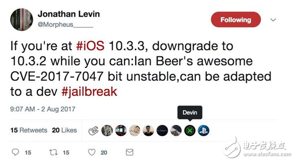 iOS10.3.2越狱成为可能 但你要在苹果关闭通道前降回iOS10.3.2