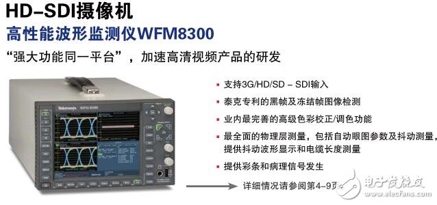 泰克WFM8300多格式高性能波形监测仪在安防监控的测试和分析