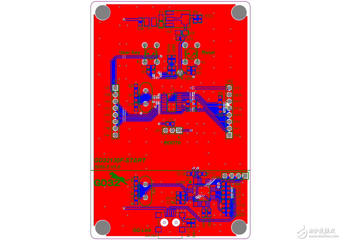 GD32F130F8P6 Demo板原理图、使用说明