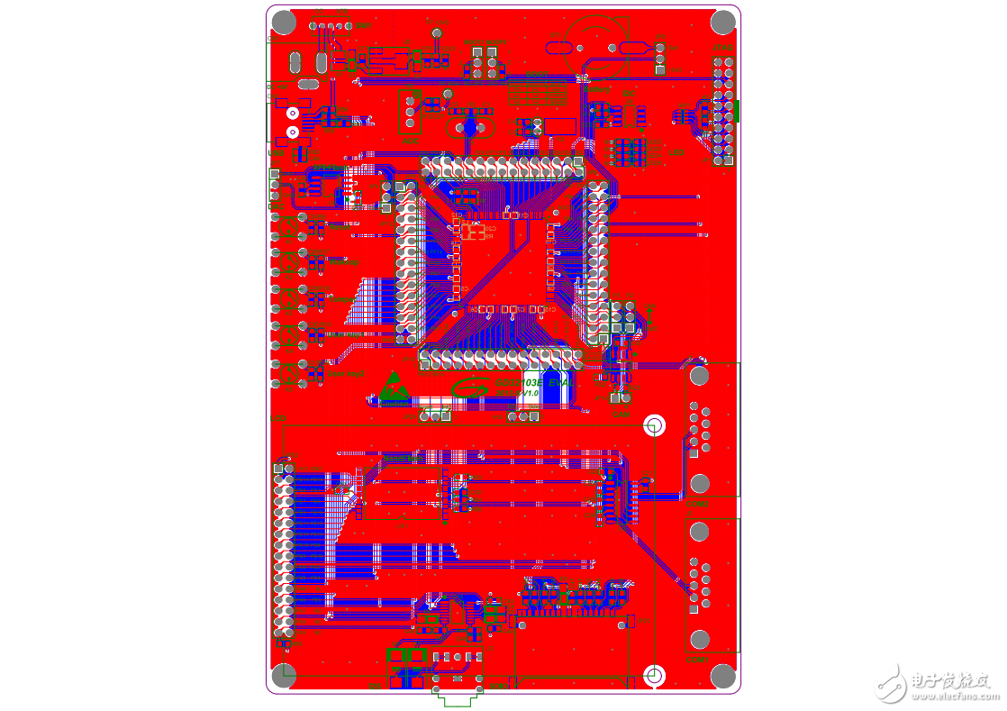 GD32F103ZET6 Demo板原理图及使用说明