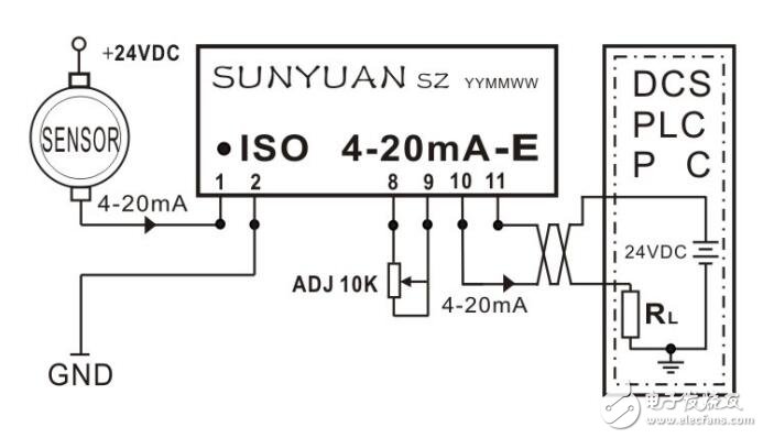 基于ISOS 4-20mA-E 系列电流环有源负载的典型应用
