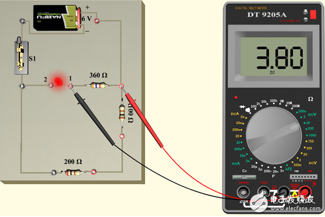 数字式万用表直流电压测量方法及步骤