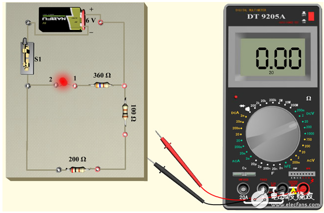 指针式万用表交流电压测量方法及步骤