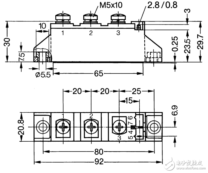 MCD26-16IO8B晶闸管二极管模块