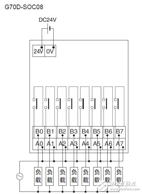 基于G70D SOCO8继电器终端电路及参数介绍