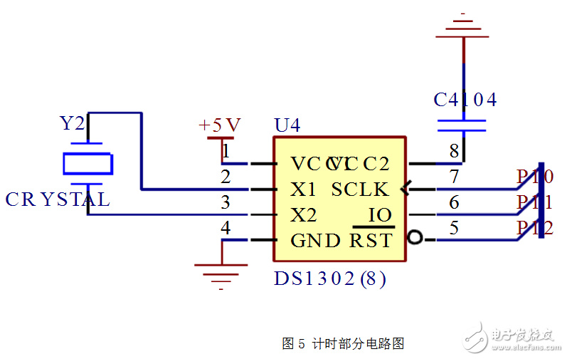DS1302典型应用原理图