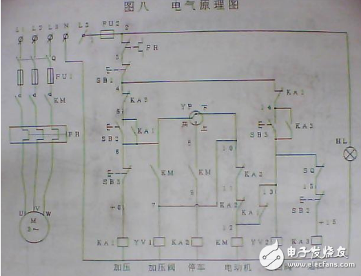 压滤机接线图原理图片