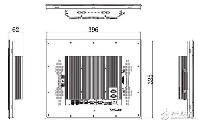 稳信TPC-1017-E3845工业平板电脑参数及安装图