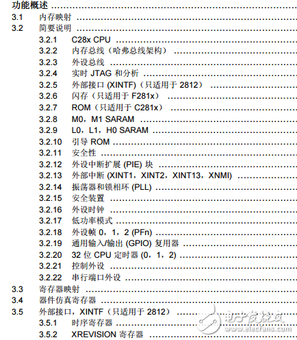 dsp2812中文数据手册PDF免费下载