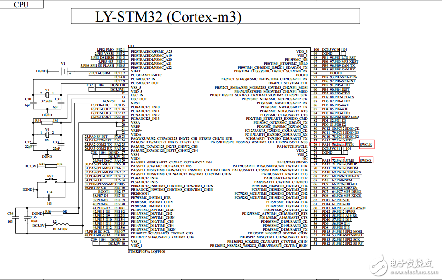 LY-STM32(增强版)大黄蜂开发板原理图