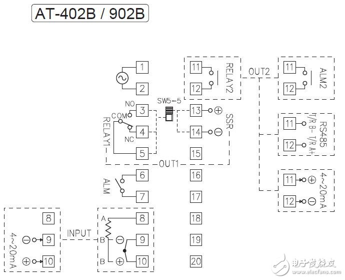 AT02B微电脑温度控制器规格书