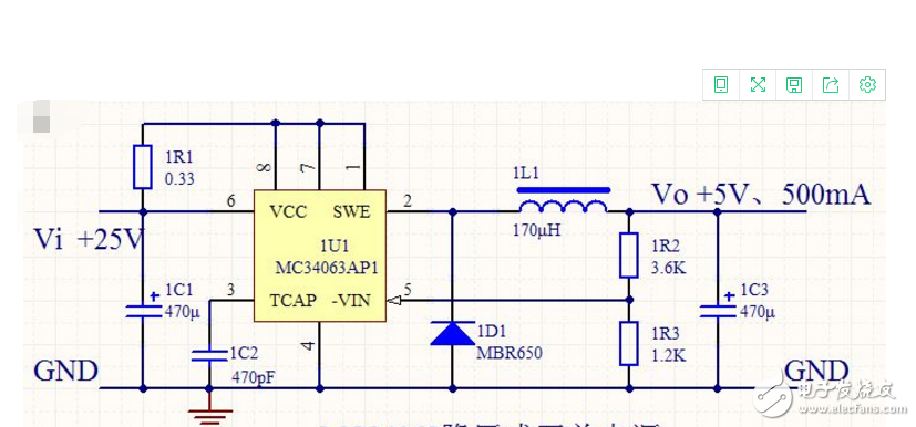 mc34063降压电路及工作原理