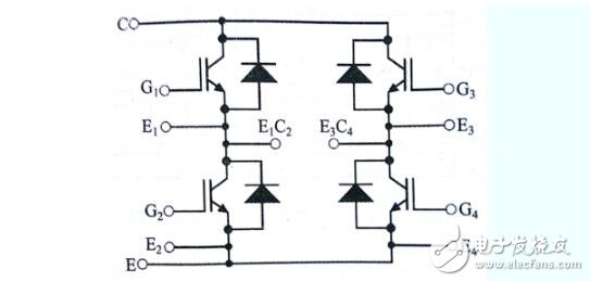 IGBT模块不同的内部结构和电路图分析