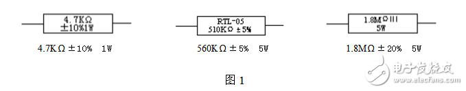 电阻器的标称阻值数系及标示方法