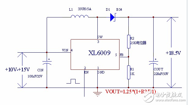 xl6009升降压电路图图片