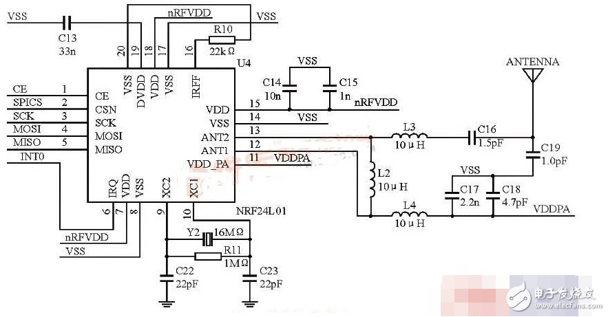 无线模块nrf24l01中文资料_引脚图及引脚定义_电路原理及实例